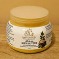 Whipped shea butter jar with Ample & Oud label showing 8 oz